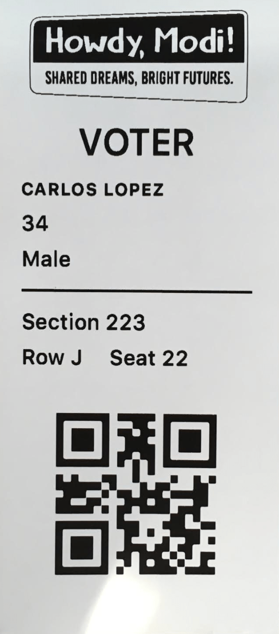 sample ticket printing app