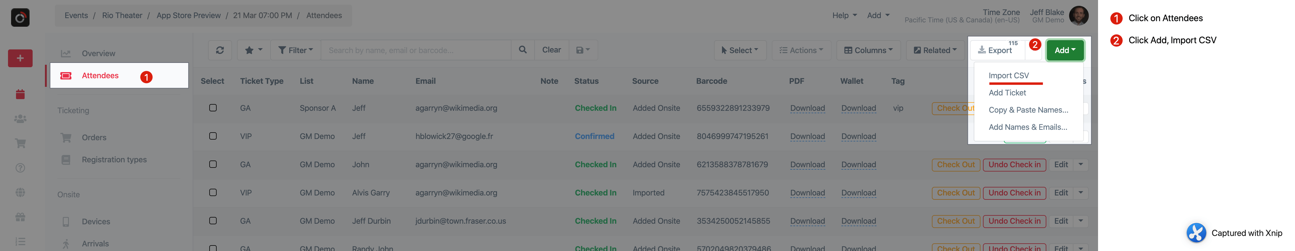 import a csv file