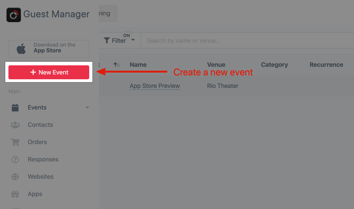 create event