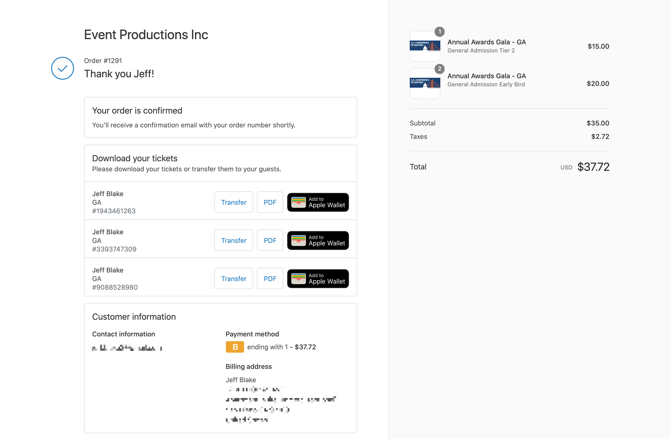 order page