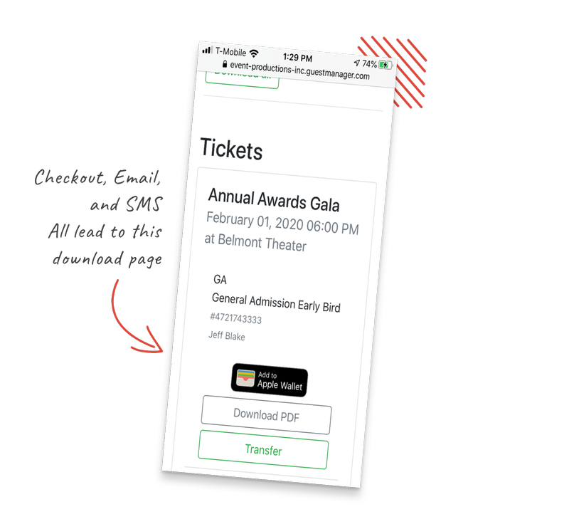 sell event tickets on shopify integrated